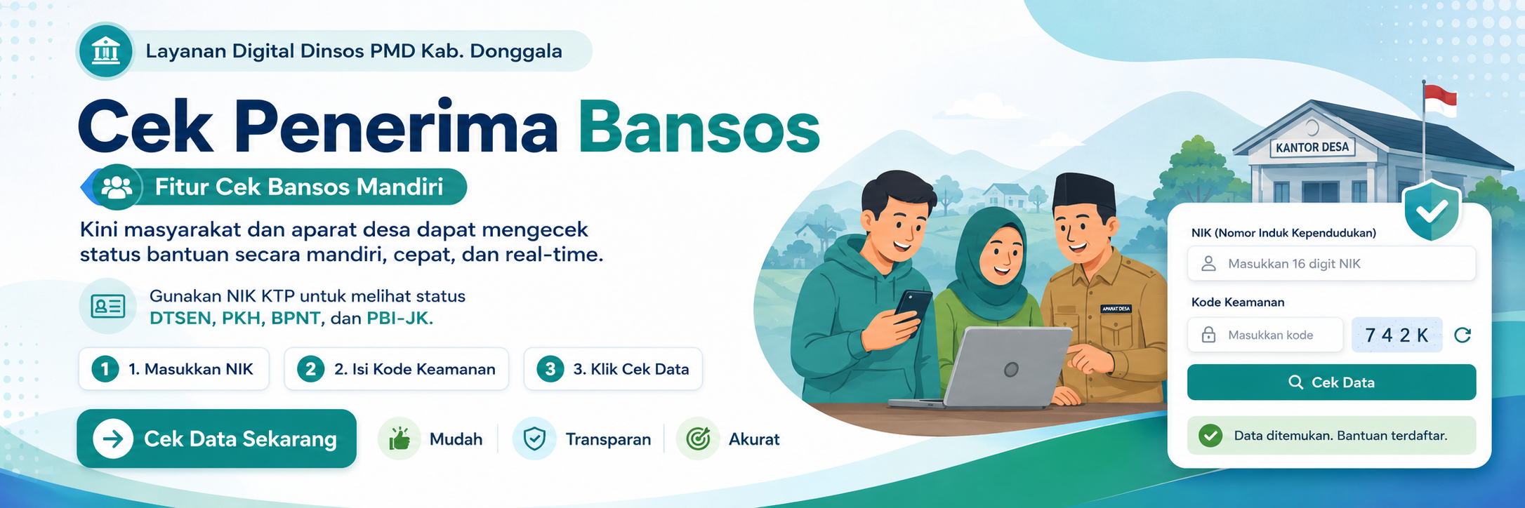 Banner Informasi Cek Bansos